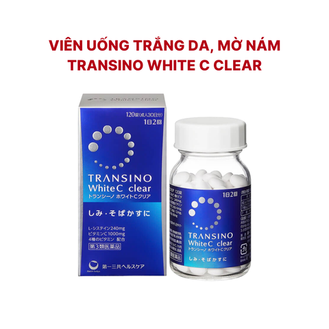 Viên Uống Trắng Da, Mờ Nám Transino White C Clear
