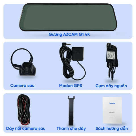 Gương Điện Tử Azcam G1 4K Cho MG 5