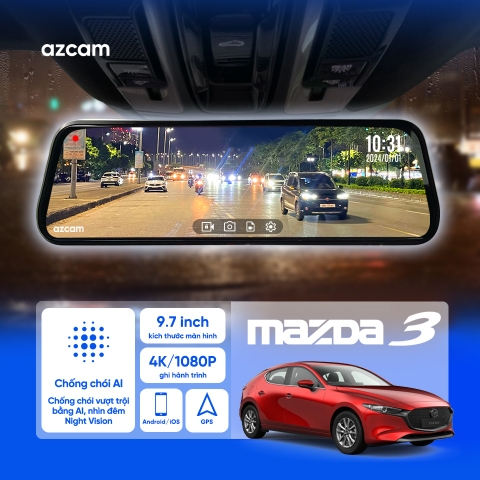 Gương Điện Tử Azcam G1 4K Cho Mazda 3