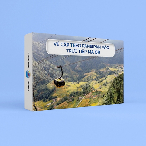 Gift box trải nghiệm cáp treo Fansipan vào trực tiếp mã QR