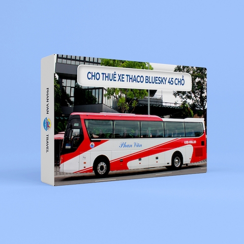 Gift Box Sử Dụng Xe Thaco Bluesky 45 Chỗ