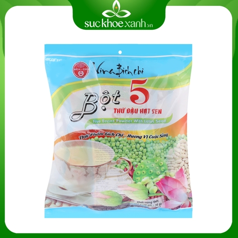 Bột 5 thứ Đậu Hạt sen có đường Bích Chi bịch 350g