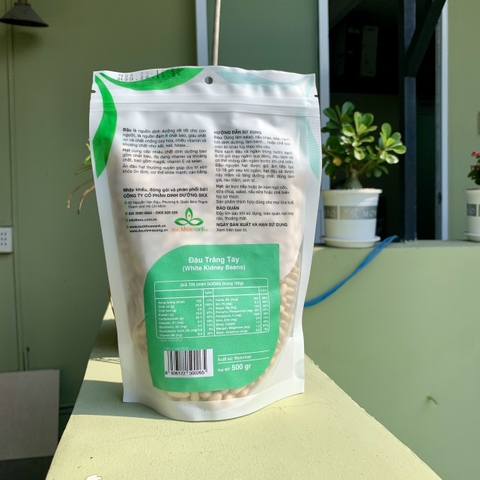 Đậu Trắng tây nhập khẩu từ Myanmar, Túi 500g