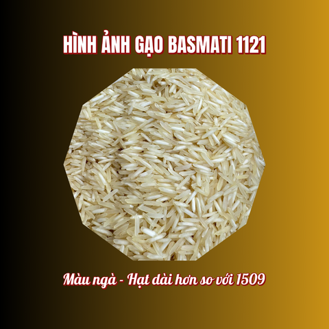 Gạo Basmati India (Ấn độ) Túi 1kg, ngăn ngừa tiểu đường