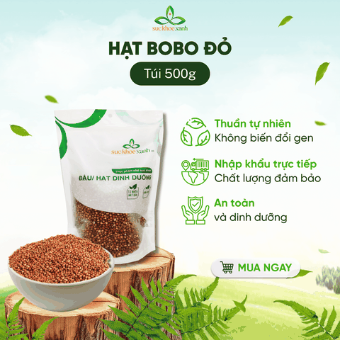 Hạt bobo đỏ (Ấn Độ) 500g