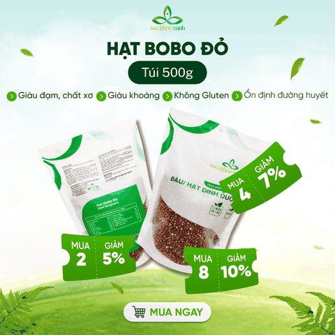 Hạt bobo đỏ (Ấn Độ) 500g