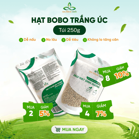 Bobo trắng nhập khẩu từ Úc, Túi 250g