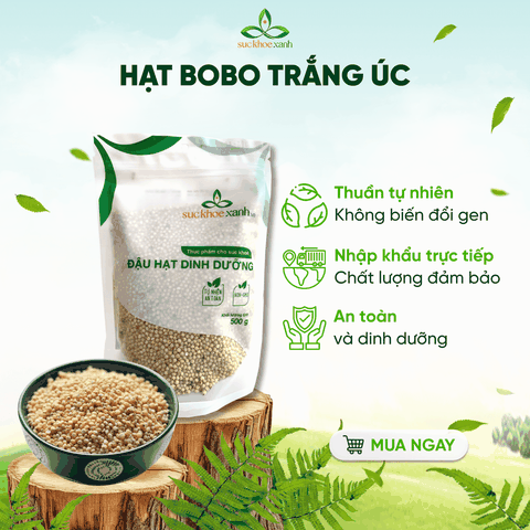 Bobo trắng nhập khẩu từ Úc, Túi 500g