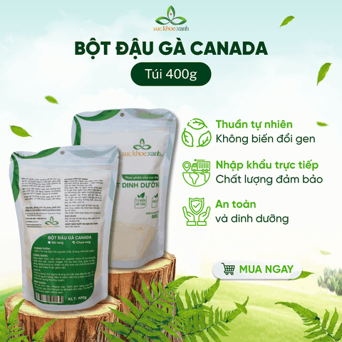 Bột Đậu gà Canada 400g -  Giàu Protein, Bổ Sung Dinh Dưỡng Cho Người Ăn Chay & Tập Gym