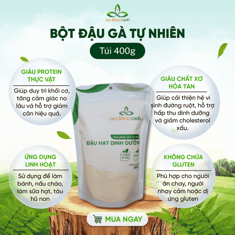 Bột Đậu gà Canada 400g -  Giàu Protein, Bổ Sung Dinh Dưỡng Cho Người Ăn Chay & Tập Gym