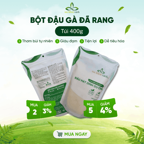 Bột Đậu gà Canada 400g -  Giàu Protein, Bổ Sung Dinh Dưỡng Cho Người Ăn Chay & Tập Gym