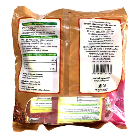 Bột Gạo Lứt Hạt Sen Bích Chi không đường 300g