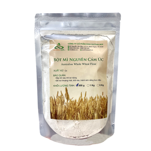 Bột mì nguyên cám Úc - Túi 500g