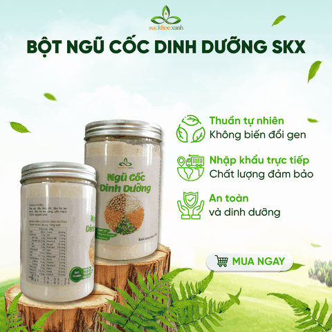 Bột Ngũ Cốc Dinh Dưỡng SKX Hủ 500g – Giàu Protein Thực Vật - Ăn Kiêng Lành Mạnh, Nguồn Năng Lượng Bền Vững