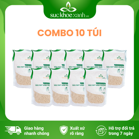 Combo 10 Túi Hạt Quinoa trắng nhập khẩu từ PERU, mỗi Túi 500g