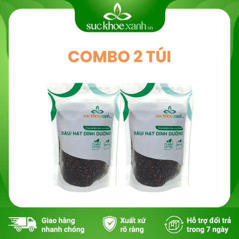 Combo 2 Túi Hạt Quinoa đen nhập khẩu từ PERU, mỗi Túi 500g