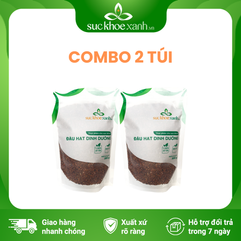 Combo 2 Túi Hạt Quinoa đỏ nhập khẩu từ PERU, mỗi Túi 500g