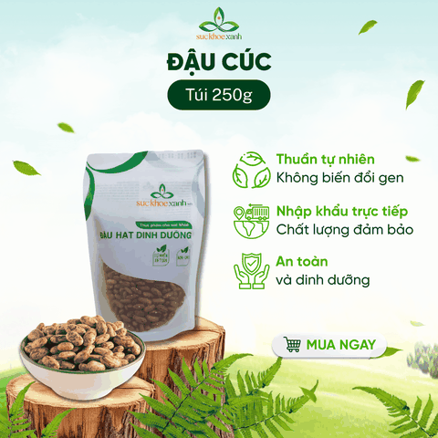 Đậu Cúc Ấn Độ  250g - Hạt to tròn - Không biến đổi gen - Giàu đạm thực vật - Nấu chè, súp, salad