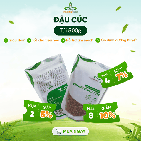 Đậu Cúc Ấn Độ 500g - Hạt đậu sạch tuyển chọn - Bổ sung chất xơ, protein - Dùng cho món chay, ăn kiêng
