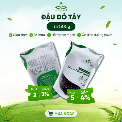 Đậu Đỏ Tây Myanmar 500g - Hạt to mẩy - Thuần tự nhiên - Giàu đạm, chất xơ - Món chay, ăn kiêng
