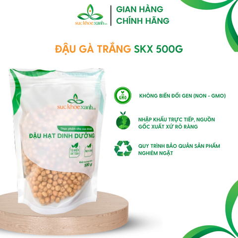 Đậu gà trắng (Canada) 500g - Set 10 Túi