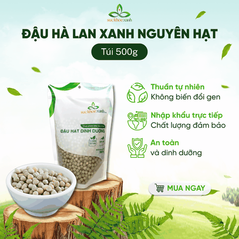 Đậu Hà Lan Xanh Canada - Nguyên hạt - Nhập khẩu chính hãng - Giao sỉ lẻ toàn quốc