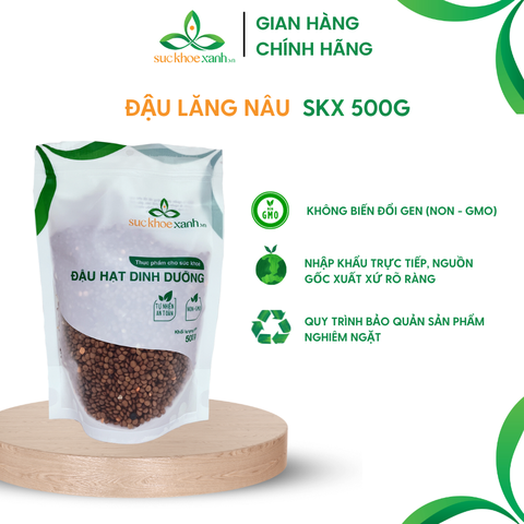 Combo 5 Túi Đậu Lăng nâu nhập khẩu từ Ấn Độ, mỗi Túi 500g