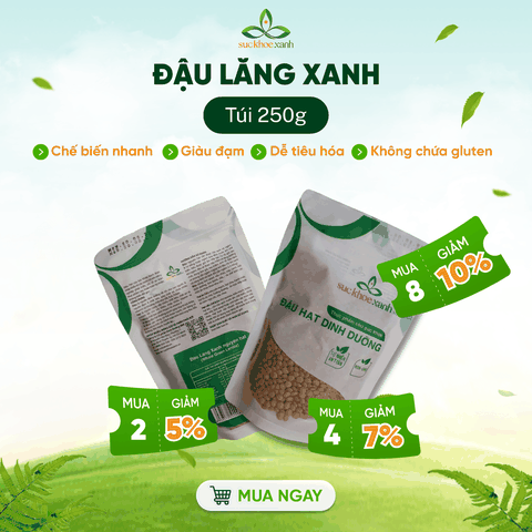 Đậu Lăng Xanh Canada 250g - Hạt sạch, thuần tự nhiên - Giàu đạm, chất xơ - Nấu súp, món chay