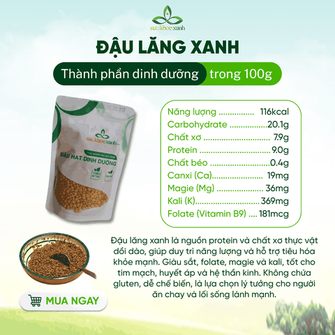 Combo 05- 1 Đậu Lăng đỏ & 1 Đậu Lăng xanh & 1 Đậu Hà lan vàng tách đôi nhập khẩu (mỗi túi 250g)