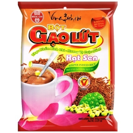 Bột Gạo Lứt Hạt Sen Bích Chi không đường 300g