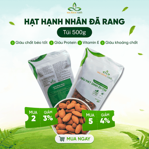 Hạt Hạnh nhân ăn liền - Nhập khẩu từ Mỹ - Bổ sung dinh dưỡng - Ăn ngay tiện lợi - Sỉ lẻ giá tốt - Giao nhanh toàn quốc