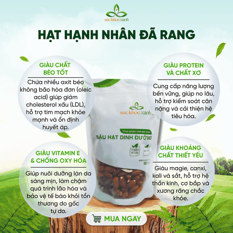 Hạt Hạnh nhân ăn liền - Nhập khẩu từ Mỹ - Bổ sung dinh dưỡng - Ăn ngay tiện lợi - Sỉ lẻ giá tốt - Giao nhanh toàn quốc