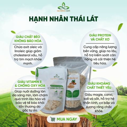 Hạnh Nhân Lát Tự Nhiên 250g – Ăn Chay -Làm Đẹp Da -Bổ Sung Dinh Dưỡng Cao Cấp -Topping -Làm bánh