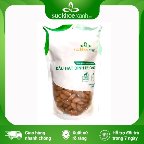 Hạt Hạnh nhân tự nhiên chưa rang nhập khẩu từ Mỹ