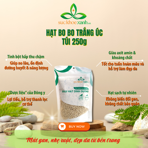 Bobo trắng nhập khẩu từ Úc, Túi 250g