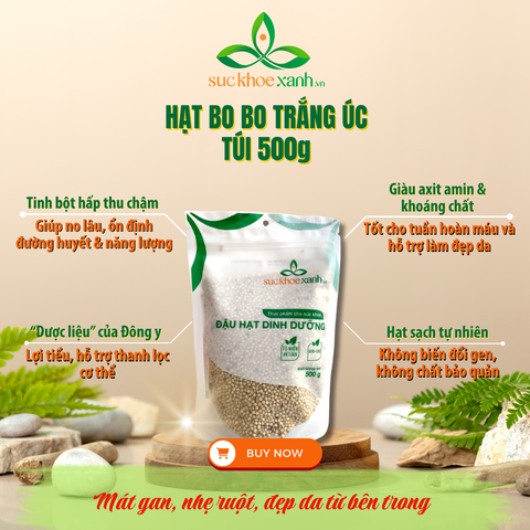 Bobo trắng nhập khẩu từ Úc, Túi 500g
