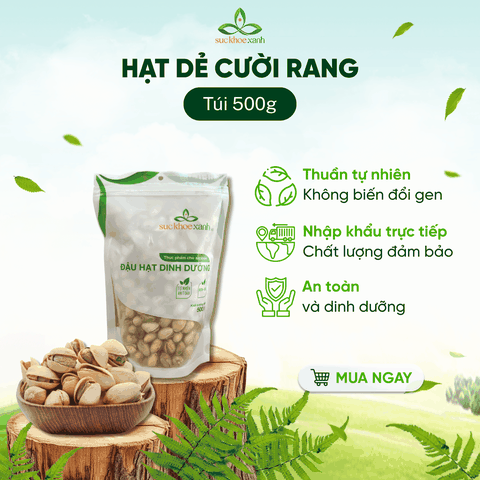 Hạt Dẻ Cười Mỹ Rang 400g – Hạt Ăn Vặt Giàu Dinh Dưỡng, Bảo Vệ Tim Mạch, Làm Đẹp Da