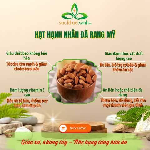 Hạt Hạnh nhân ăn liền Mỹ Túi 250g/500g