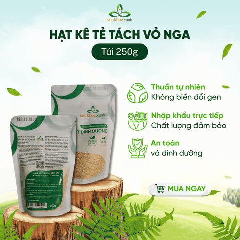 Kê Tẻ Vàng Tách Vỏ Nga 250g – Hạt Nguyên Liệu Nấu Cháo, Làm Bột Ngũ Cốc, Ăn Kiêng Healthy