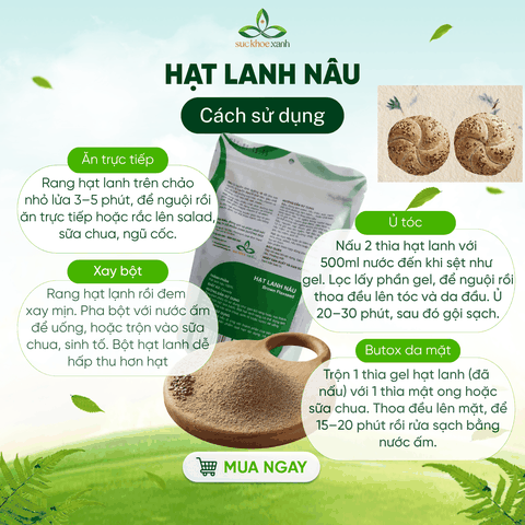 Hạt Lanh Nâu Ấn Độ 250g– Siêu Thực Phẩm Giàu Omega 3 -Ăn Kiêng Healthy -Eat Clean