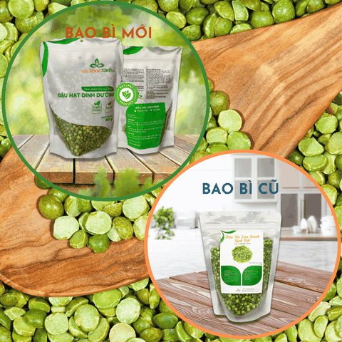 Đậu hà lan xanh tách đôi Canada Túi 500g - Set 10 Túi