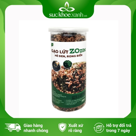 Gạo lứt mè đen rong biển Zozin Hũ  310g