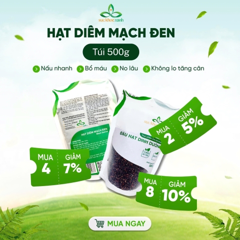Hạt Quinoa đen nhập khẩu từ PERU, Túi 500g