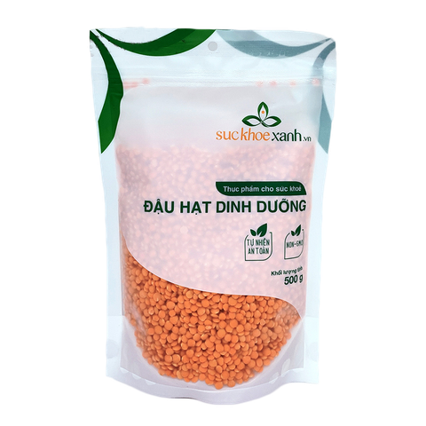 Đậu Lăng đỏ tách vỏ nhập khẩu từ Canada, Túi 500g