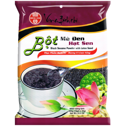 Bột mè đen Hạt sen Bích Chi có đường 350gr