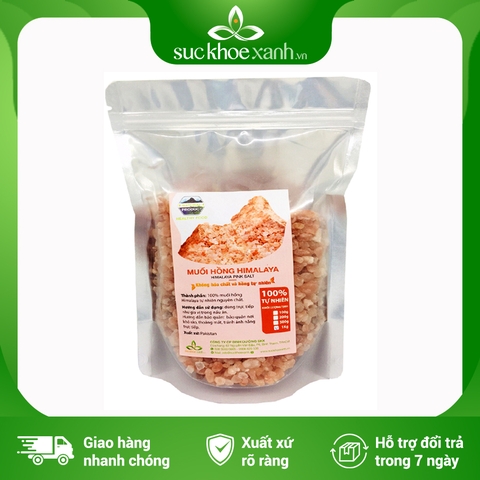 Muối hồng Himalaya Dạng Hạt Túi 1kg