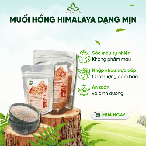Muối Hồng Himalaya Dạng Mịn 100g – Khoáng Chất Tự Nhiên – Nấu Ăn, Chăm Sóc Da