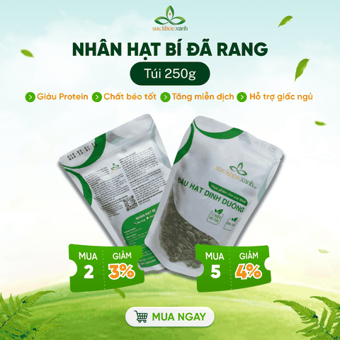 Nhân Hạt Bí Ăn Liền Trung Quốc 250g – Dinh Dưỡng Cao Cấp -Ăn Chay - Bổ Sung Vitamin E -Protein