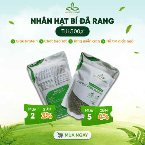 Nhân Hạt Bí Ăn liền Trung Quốc 500g – Hạt Ăn Vặt Thực Dưỡng -Ăn Kiêng Eat Clean -Hỗ Trợ Giấc Ngủ