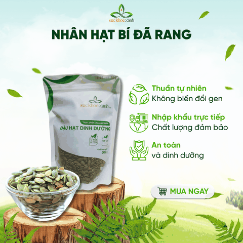 Nhân Hạt Bí Ăn Liền Trung Quốc 250g – Dinh Dưỡng Cao Cấp -Ăn Chay - Bổ Sung Vitamin E -Protein